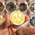 Golden Plated 1986 Former Soviet Union Chernobyl Nuclear Power Plant Souvenir Coin Collectible Gift Home Decoration